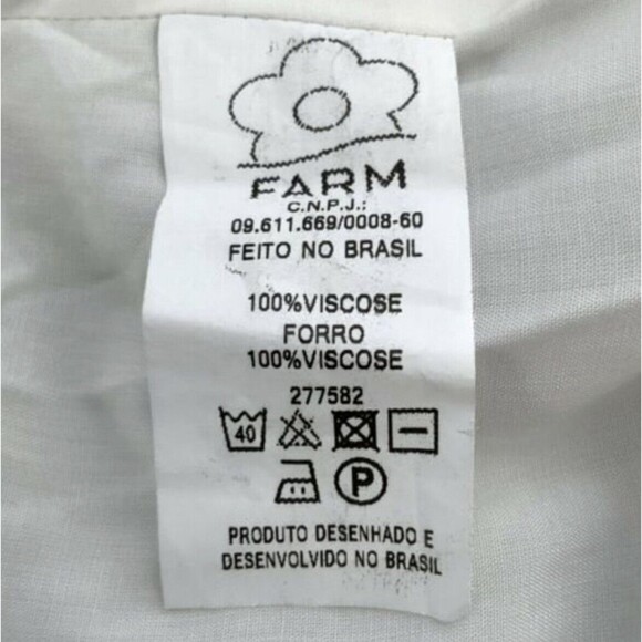 Farm Rio Dress L Ivory Floral Exotic Monkey Print Mini Brazil Tropical - Picture 9 of 12